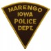 United States Marengo Iowa Police Dept. Cloth Patch Badge