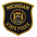 United States Michigan State Police Cloth Patch Badge