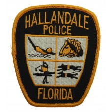 United States Hallandale Police Florida Cloth  Patch Badge