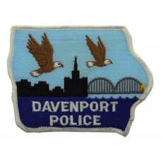 United States Davenport Police Cloth Patch Badge