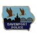 United States Davenport Police Cloth Patch Badge