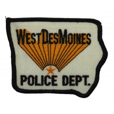 United States West Des Moines Police Dept. Cloth Patch Badge