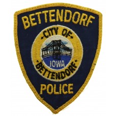 United States Bettendorf Iowa Police Cloth Patch Badge