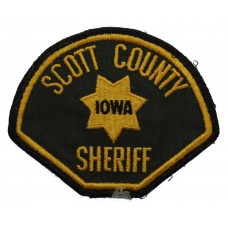 United States Scott County Sheriff Iowa Cloth Patch Badge