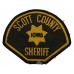 United States Scott County Sheriff Iowa Cloth Patch Badge