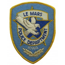 United States Le Mars Police Department Iowa Cloth Patch Badge
