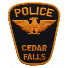 United States Cedar Falls Police Cloth Patch Badge