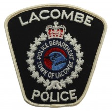 Canadian Lacombe Police Cloth Patch Badge