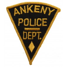 United States Ankeny Police Dept. Cloth Patch Badge
