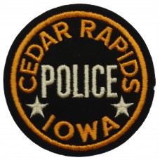 United States Cedar Rapids Iowa Police Cloth Patch Badge