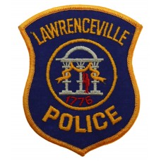 United States Lawrenceville Police Cloth Patch Badge