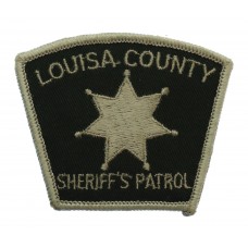 United States Louisa County Sheriff's Patrol Cloth Patch Badge