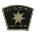 United States Louisa County Sheriff's Patrol Cloth Patch Badge