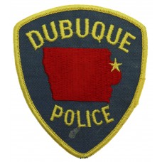 United States Dubuque Police Cloth Patch Badge