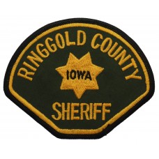 United States Ringgold County Iowa Sheriff Cloth Patch Badge