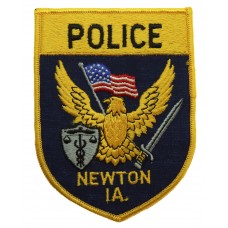 United States Newton I.A. Police Cloth Patch Badge