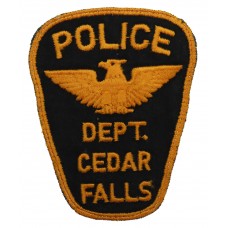 United States Cedar Falls Police Dept. Cloth Patch Badge