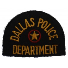 United States Dallas Police Department Cloth Patch Badge