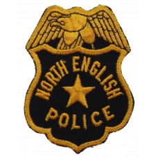 United States North English Police Cloth Patch Badge