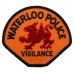 United States Waterloo Police Vigilance Cloth Patch Badge