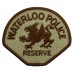 United States Waterloo Police Reserve Cloth Patch Badge