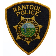 United States Rantoul Police Cloth Patch Badge