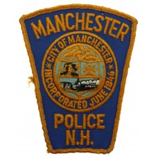 United States Manchester Police N.H. Cloth Patch Badge