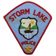 United States Storm Lake Police Cloth Patch Badge