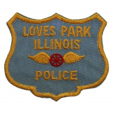 United States Loves Park Illinois Police Cloth Patch Badge