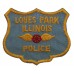 United States Loves Park Illinois Police Cloth Patch Badge