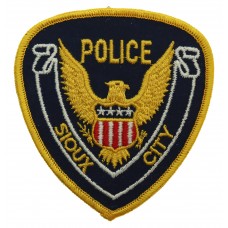 United States Sioux City Police Cloth Patch Badge