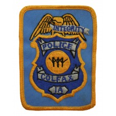 United States Colfax IA Police Cloth Patch Badge