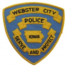 United States Webster City Police Iowa Cloth Patch Badge