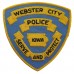United States Webster City Police Iowa Cloth Patch Badge