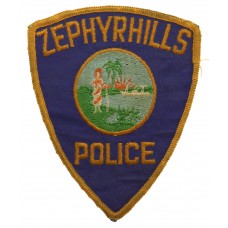 United States Zephyrhills Police Cloth Patch Badge