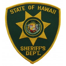 United States State of Hawaii Sheriff's Dept. Cloth Patch Badge