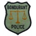United States Bondurant Police Cloth Patch Badge