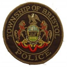 United States Township of Bristol Police Cloth Patch Badge