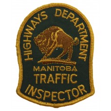 Canadian Highways Department Manitoba Traffic Inspector Cloth Patch Badge