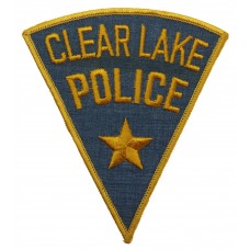 United States Clear Lake Police Cloth Patch Badge