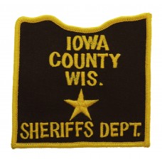 United States Iowa County Wis. Sheriffs Dept. Cloth Patch Badge