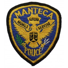 United States Manteca Police Cloth Patch Badge