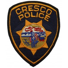 United States Cresco Police Cloth Patch Badge