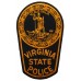 United States Virginia State Police Cloth Patch Badge