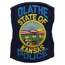 United States Olathe State of Kansas Police Cloth Patch Badge