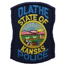 United States Olathe State of Kansas Police Cloth Patch Badge