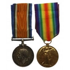 WW1 British War & Victory Medal Pair - Lieut. G.A. Brown