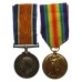 WW1 British War & Victory Medal Pair - Lieut. G.A. Brown