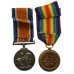 WW1 British War & Victory Medal Pair - Lieut. G.A. Brown