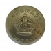 Bridgwater Borough Police White Metal Button - King's Crown (25mm)